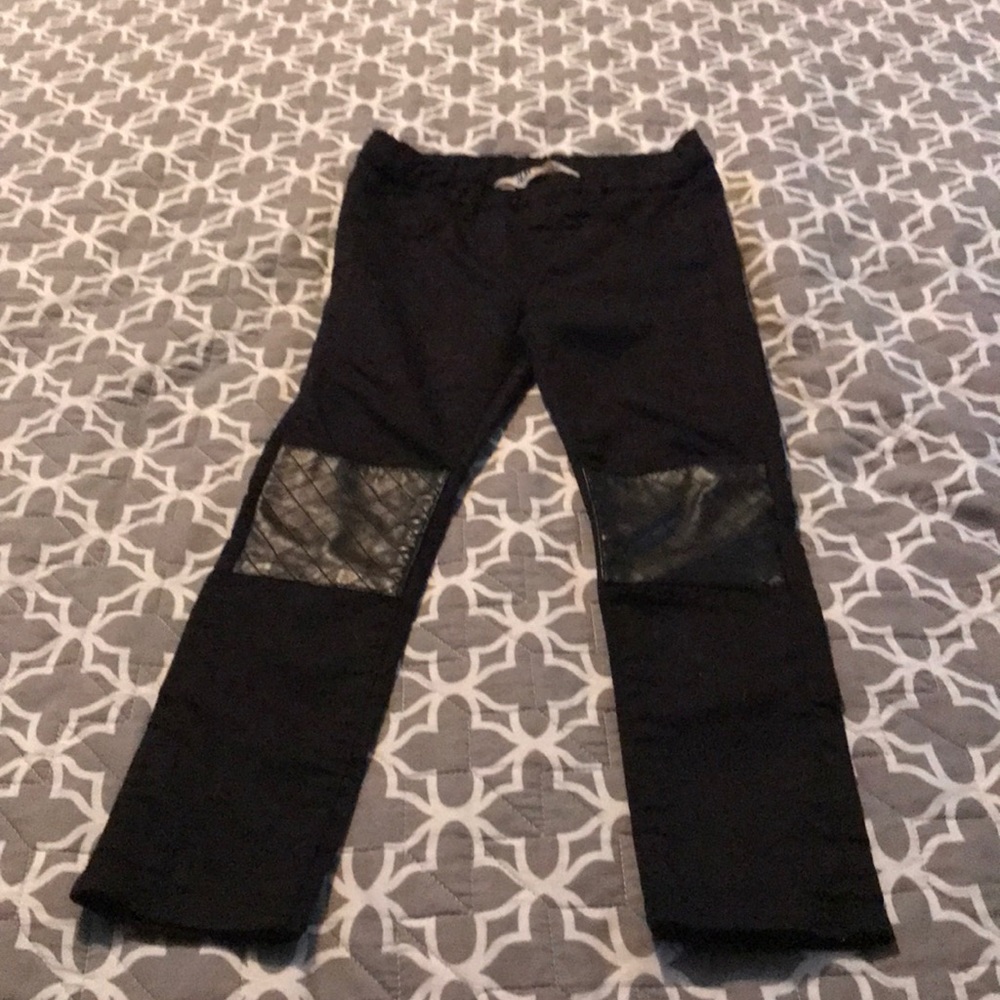 H&M Girls Moto Pants Size 5-6